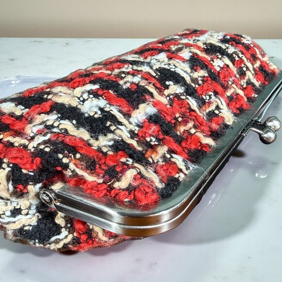 Patricia Nash Potenaz Kisslock Boucle Framed Clutch Shoulder Bag - New - Picture 8 of 13